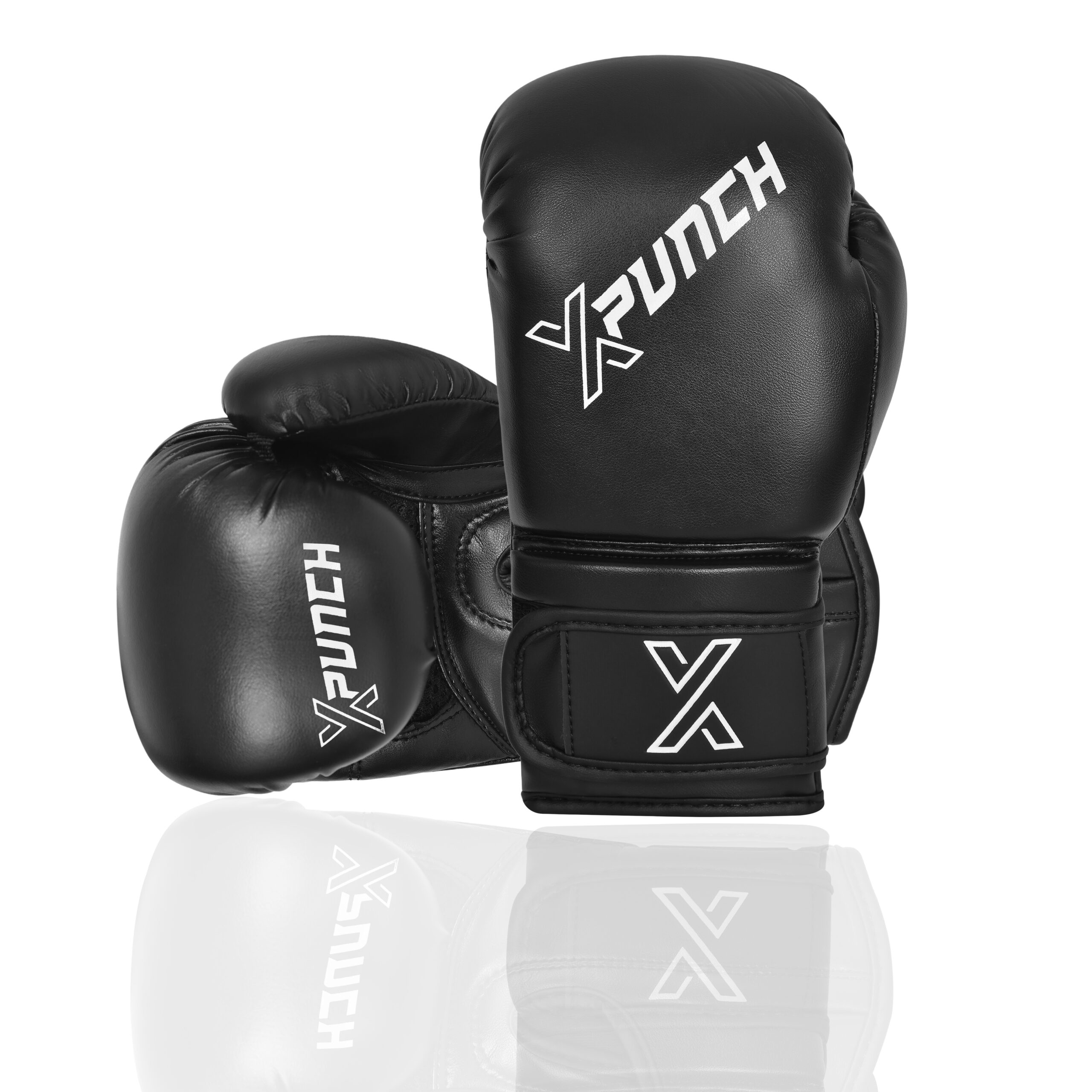 Treningowe Rękawice Bokserskie dla Dzieci XPUNCH BLACK VORTEX JUNIOR Czarne