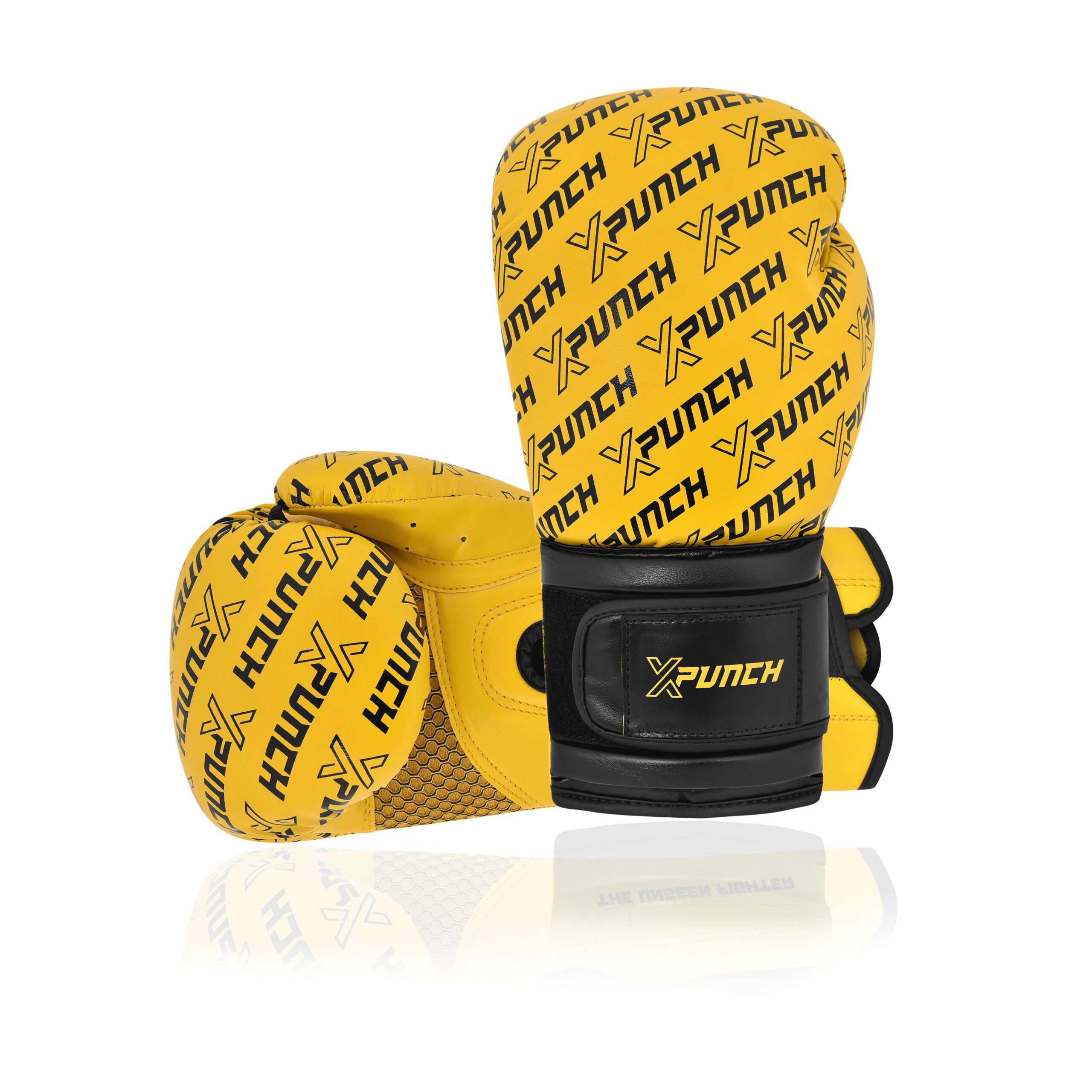 Rękawice Bokserskie Treningowe Żółte XPUNCH XREBEL