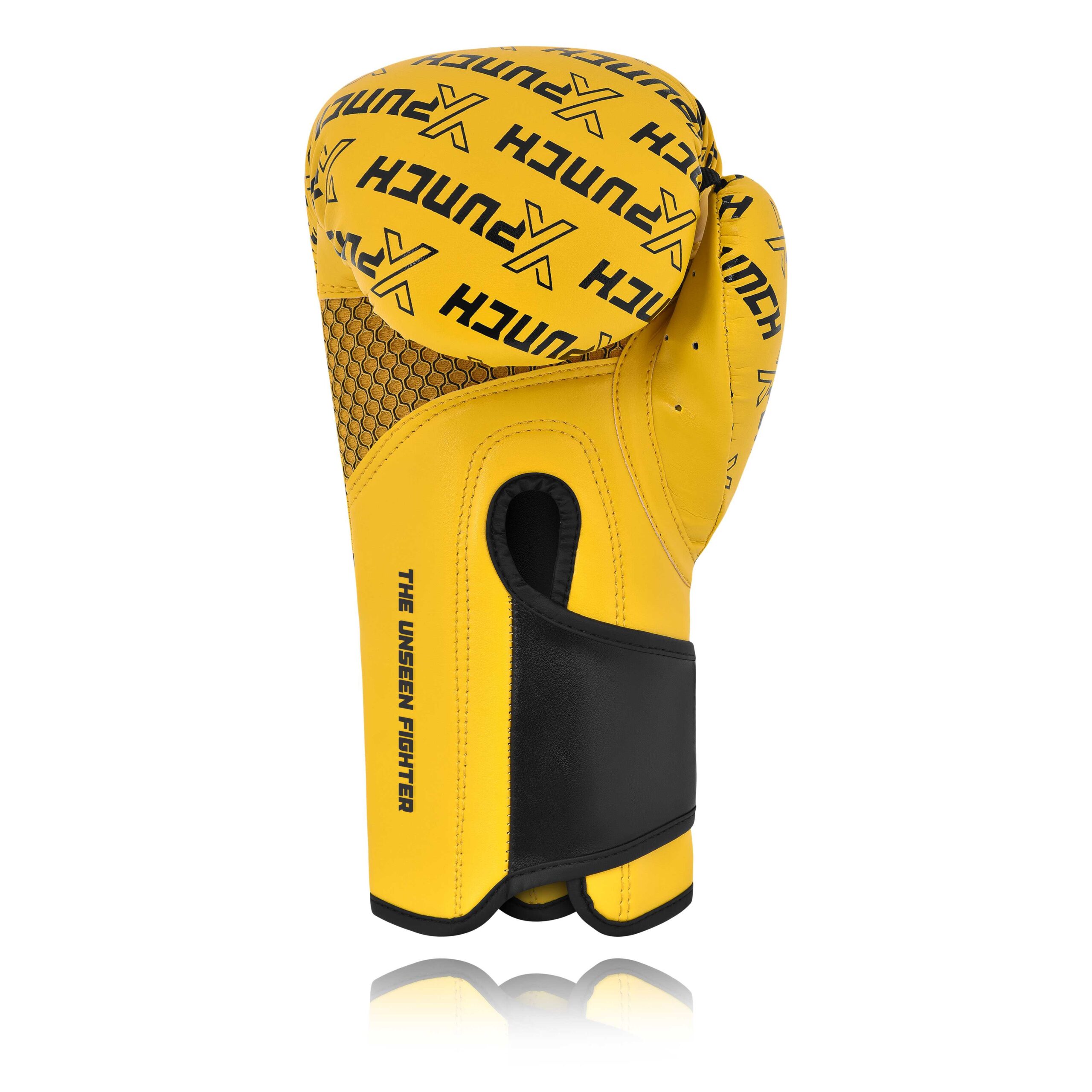Rękawice Bokserskie Treningowe Żółte | XPUNCH XREBEL - obrazek 5