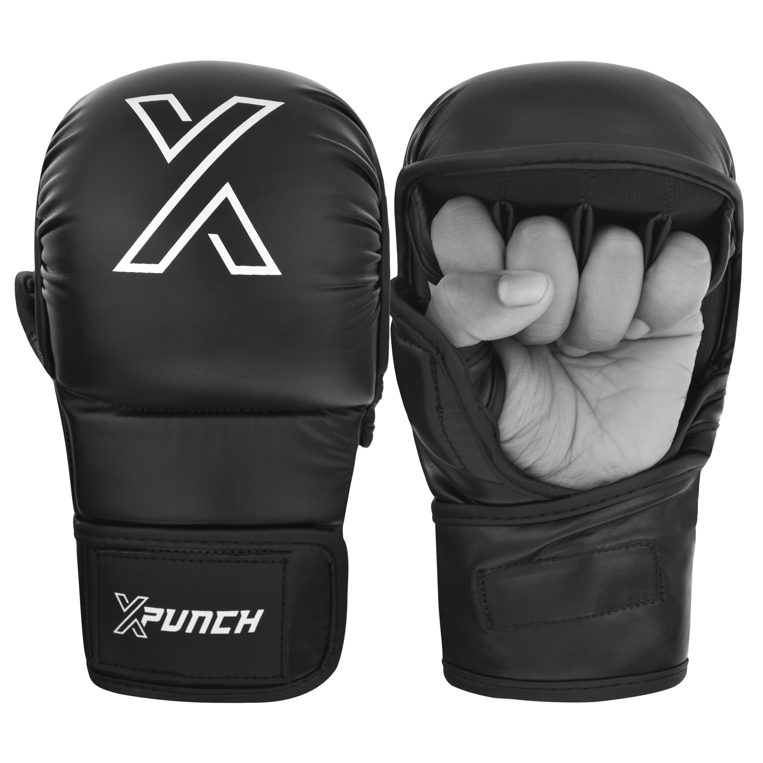 Rękawice do MMA XPUNCH ShooterBLACK Czarne